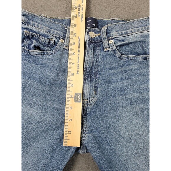 GAP Jeans Womens 6/28R Blue 70s Flare High Rise Stretch Denim Boho Hippie - Picture 7 of 13